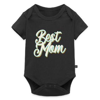 Best Mom Proud Mom Mother's Day Design - Baby Premium short-sleeve bodysuit - black - Front