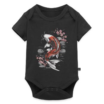 Koi Fish Carp Japan China Fish - Baby Premium short-sleeve bodysuit - black - Front