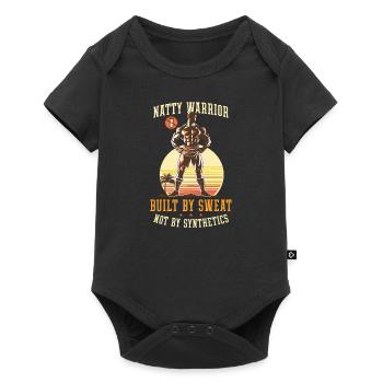 Natty Bodybuilder Natty Warrior Sweat Not - Baby Premium short-sleeve bodysuit - black - Front