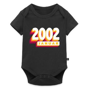 January 2002 0 22 years old Man Woman Birthday - Baby Premium short-sleeve bodysuit - black - Front