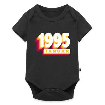 January 1995 0 29 years man woman birthday - Baby Premium short-sleeve bodysuit - black - Front