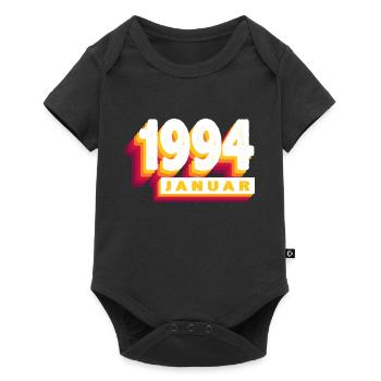 January 1994 0 30 years man wife birthday - Baby Premium short-sleeve bodysuit - black - Front