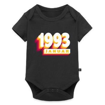 January 1993 0 31 years man wife birthday - Baby Premium short-sleeve bodysuit - black - Front