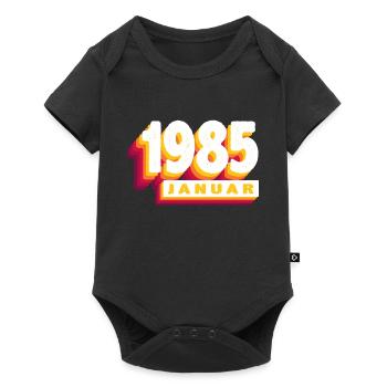 January 1985 0 39 years man woman birthday - Baby Premium short-sleeve bodysuit - black - Front