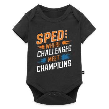 Sonderpädagogik-lehrer „sped Teacher Inclusion“ - Baby Premium short-sleeve bodysuit - black - Front