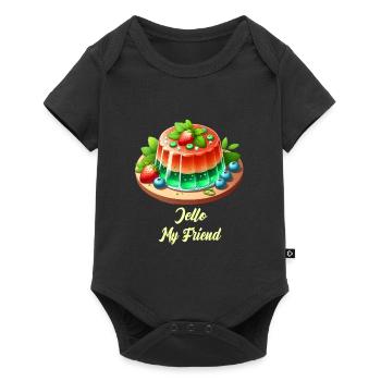 Jello My Friend Pudding - Baby Premium short-sleeve bodysuit - black - Front