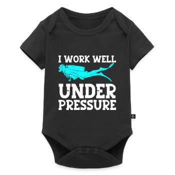 Diving Diver - Baby Premium short-sleeve bodysuit - black - Front