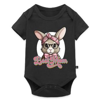 Mommy Bunny Cute Bunny Mom Cute Easter Bunny - Baby Premium short-sleeve bodysuit - black - Front