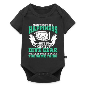 Diving Diver - Baby Premium short-sleeve bodysuit - black - Front