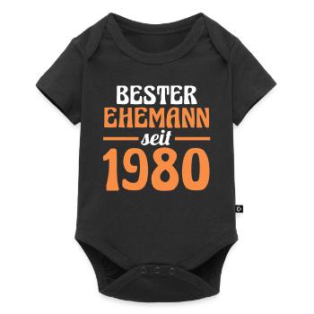Meilleur mari de la Saint-Valentin depuis 1980 - Body à manches courtes Premium Bébé - noir - Devant