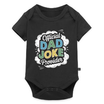 Official Dad Joke Supplier - Baby Premium short-sleeve bodysuit - black - Front