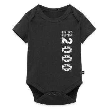 2000 Geburtstag Geschenkidee Vintage Edition 2000 - Baby Premium Kurzarmbody - Schwarz - Vorne