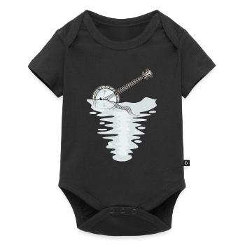Banjo Musik Country Musik Banjospieler - Baby Premium Kurzarmbody - Schwarz - Vorne
