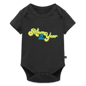 Mother of the Year Great Mom Vintage Style - Baby Premium short-sleeve bodysuit - black - Front