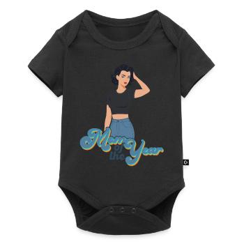 Mother of the Year Funny Mom Proud Mom Design - Baby Premium short-sleeve bodysuit - black - Front