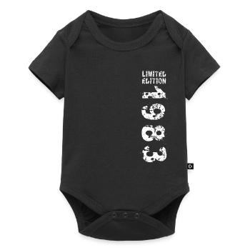 1983 Geburtstag Geschenkidee Vintage Edition 1983 - Baby Premium Kurzarmbody - Schwarz - Vorne