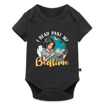 Reading I Read Past My Bedtime Loves Reading Books - Baby Premium short-sleeve bodysuit - black - Front