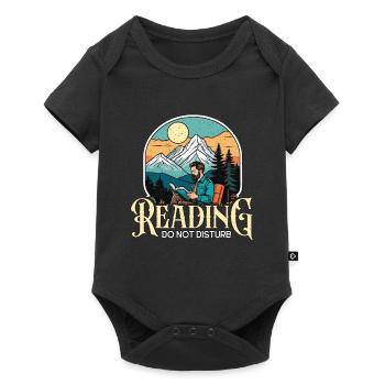 Lecture Ne pas déranger Rat de bibliothèque Littérature livresque - Body à manches courtes Premium Bébé - noir - Devant