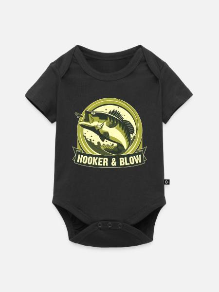 Nutten und Koks - Baby Premium Kurzarmbody - Schwarz