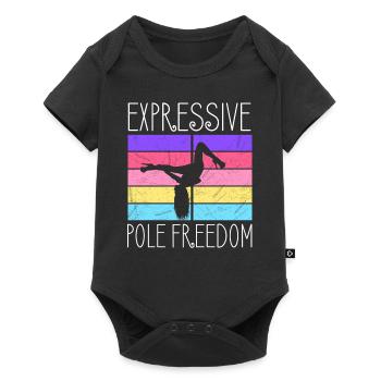 Danseuse de pole dance, Pole dance, Pole dance - Body à manches courtes Premium Bébé - noir - Devant