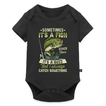 Manchmal ist es ein Fisch, manchmal ist es ein Summen - Baby Premium Kurzarmbody - Schwarz - Vorne