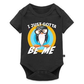 Je dois juste être moi, Pingouin - Body à manches courtes Premium Bébé - noir - Devant