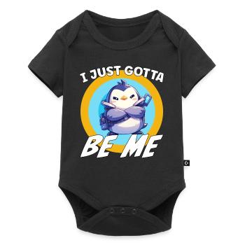Je dois juste être moi, Pingouin - Body à manches courtes Premium Bébé - noir - Devant