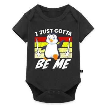 Je dois juste être moi, Pingouin - Body à manches courtes Premium Bébé - noir - Devant