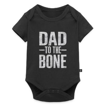 Dad To The Bone Strong Expression - Baby Premium short-sleeve bodysuit - black - Front