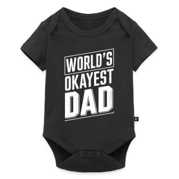 World's Okayest Dad Unique Style - Baby Premium short-sleeve bodysuit - black - Front
