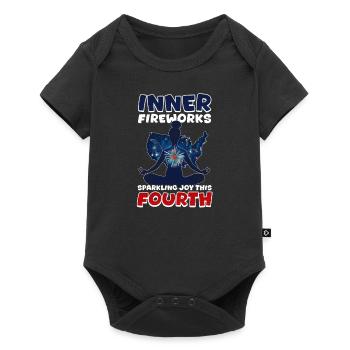 Le bouddhiste patriotique suscite la joie ce quatrième - Body à manches courtes Premium Bébé - noir - Devant