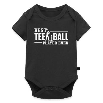 Best Tee-ball Player ever - Tball Player Tee-ball - Baby Premium Kurzarmbody - Schwarz - Vorne