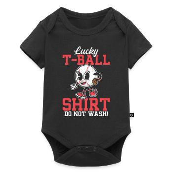 Lucky T-Ball Shirt. Do not wash! - Funny Tee-ball - Baby Premium Kurzarmbody - Schwarz - Vorne