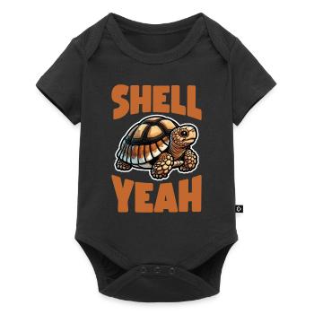 Sulcata Tortoise Tortoise Gift Tortoises - Baby Premium short-sleeve bodysuit - black - Front