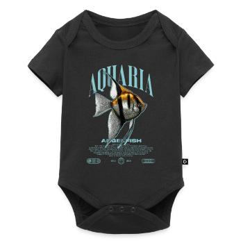 Altum Angelfish Cichlid Fish Keeper Streetwear - Body à manches courtes Premium Bébé - noir - Devant
