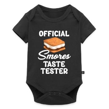 Testeur de goût officiel Smores S'more Lovers - Body à manches courtes Premium Bébé - noir - Devant
