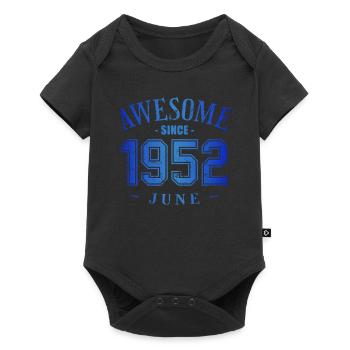 June 1952 - Geburtstag im Juni Awesome - Baby Premium Kurzarmbody - Schwarz - Vorne