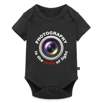 Photography is the poetry of light - Baby Premium Kurzarmbody - Schwarz - Vorne