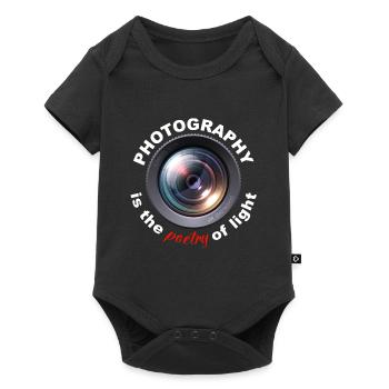 Photography is the poetry of light - Baby Premium Kurzarmbody - Schwarz - Vorne