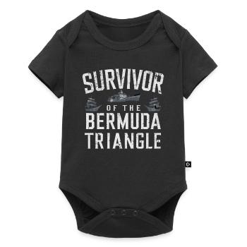 Mysterious disappearances in the Bermuda Triangle - Baby Premium short-sleeve bodysuit - black - Front
