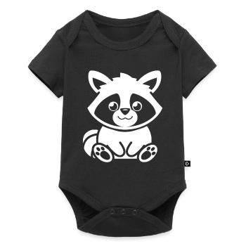 Raton laveur - Body à manches courtes Premium Bébé - noir - Devant