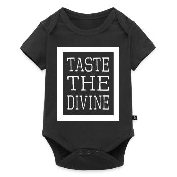 Délicieux repas saveurs délicieuses - Body à manches courtes Premium Bébé - noir - Devant
