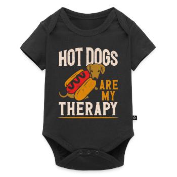 Hot Dog Les hot-dogs adultes sont mes - Body à manches courtes Premium Bébé - noir - Devant