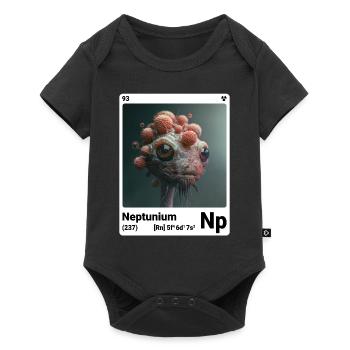 AI am Neptunium (wt) fashion periodictable nerdy - Baby Premium short-sleeve bodysuit - black - Front