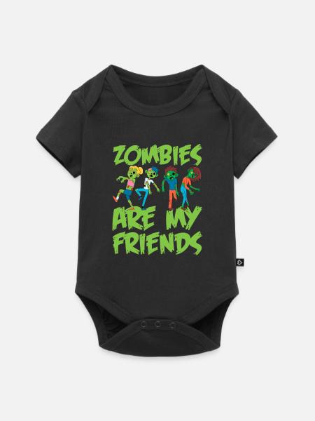 Zombie Zombie-Jäger Zombieapokalypse Geschenk - Baby Premium Kurzarmbody - Schwarz
