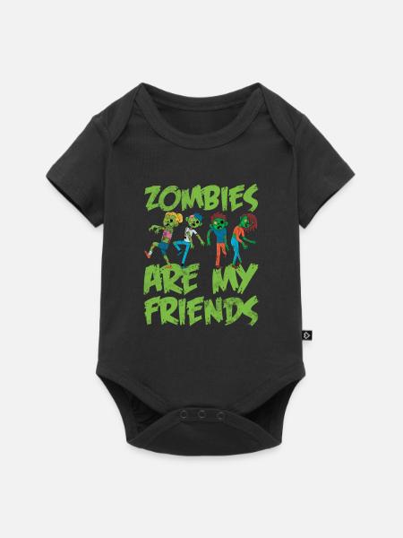Zombie - Baby Premium Kurzarmbody - Schwarz