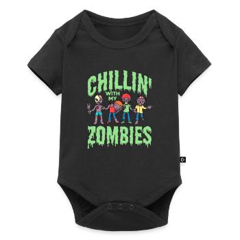 Zombie Zombie Hunter Zombie Apocalypse Cadeau - Body à manches courtes Premium Bébé - noir - Devant