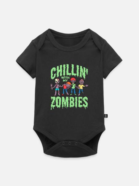 Zombie Zombie-Jäger Zombieapokalypse Geschenk - Baby Premium Kurzarmbody - Schwarz