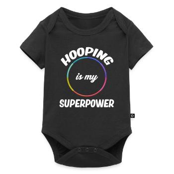 Hooping Is My Superpower Jugglers Gymnastics With - Baby Premium short-sleeve bodysuit - black - Front