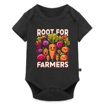 Farmers Market Farmer Agriculture Farming Food - Baby Premium Kurzarmbody - Schwarz - Vorne